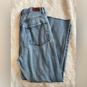 Express Blue Denim Super High Rise Mom Jeans Size 4